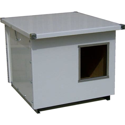 metal dog house design|insulated dog house for outdoors.